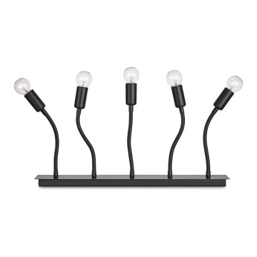 Markslöjd 704423 - Božićna dekoracija ABBE 5xE14/5W/230V crna